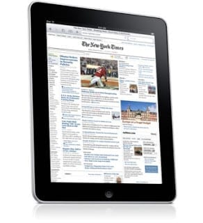 Apple iPad great for newspapers