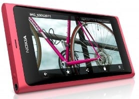 Nokia N9 portrait view