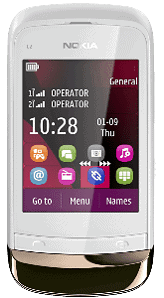 Nokia C2 03 front ntg
