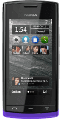 Nokia 500 dark purple Front ntg 1