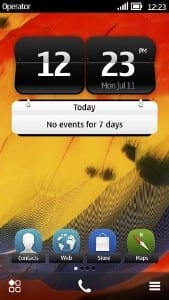 Symbian Belle homescreen ntg