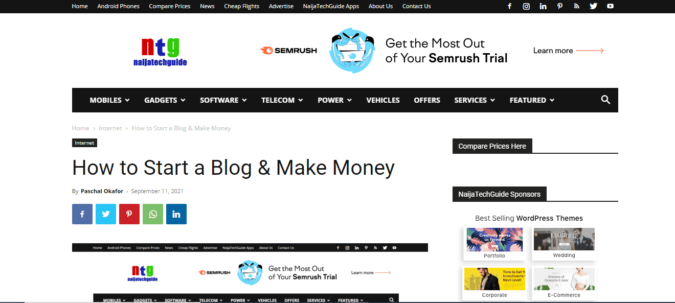 How to Start a Blog and Make Money