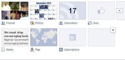 Expanded Tabs on Facebook Timeline