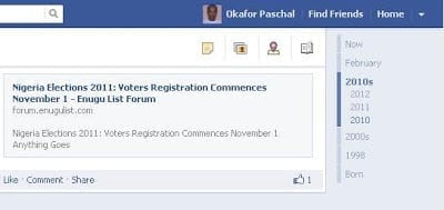 Edit Facebook Timeline Profile before publishing 1 Facebook Timeline year archive link