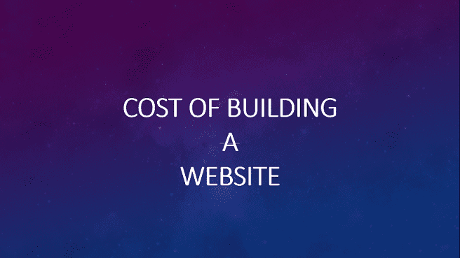 Cost of Building a Website