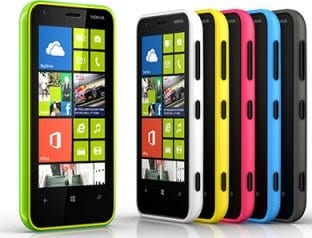 Nokia Lumia 620 in colours