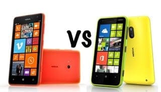 Nokia Lumia 625 vs Nokia Lumia 620 - Compare 1 Nokia Lumia 625 vs Lumia 620
