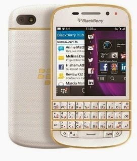 blackberry Q10 gold