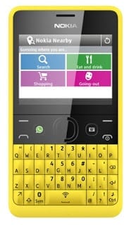 Nokia Asha 210 with WhatsApp Button