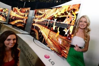 LG 77-inch 4K Flexible OLED TV