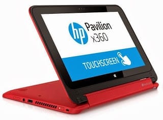 HP Pavilion x360 Convertible in Standing mode