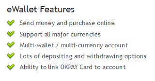 OKPAY E-Wallet Features