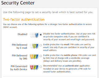 OKPAY Security Center