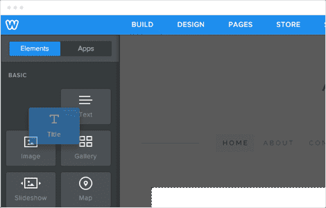 Weebly Drag and Drop UI