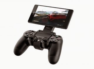 Sony Xperia Z3 with Dualshock 4 controller for PS 4 remote play