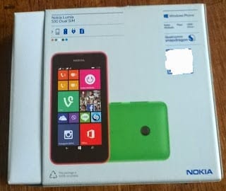 Nokia Lumia 530 Box