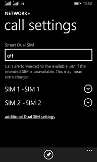 Nokia Lumia 530 Smart Dual SIM settings