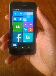 Lumia 530 in my hand