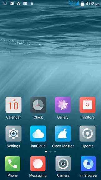 Innjoo One Home Screen