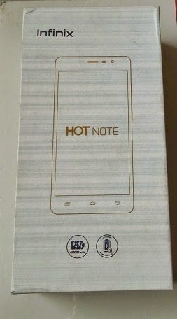 Infinix Hot Note Box