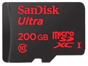 200GB SanDisk microSDXC card