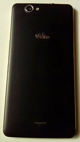 Wiko Getaway showing Leather Back