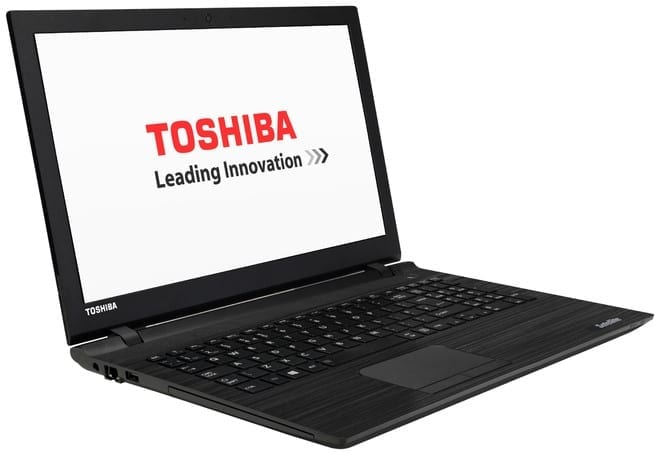What are the specs for the Toshiba Satellite laptop?