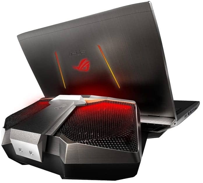 Rear View ASUS ROG GX700 Gaming Laptop