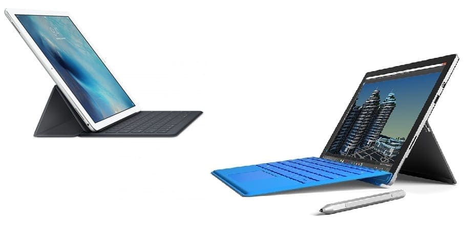 ipad pro vs surface pro 4