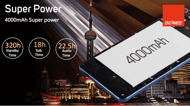 Gionee M5 Mini 4000 mAh Super Power