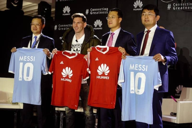 Huawei unveils Lionel Messi as partner