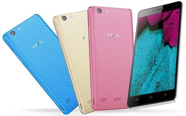 Infinix Hot 3 in full colour