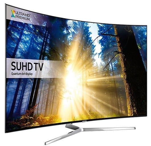 Samsung KS9000 Curved 4K TV angle Image