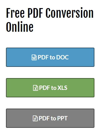 Free PDF Conversion