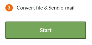 PDF Converter Start Button