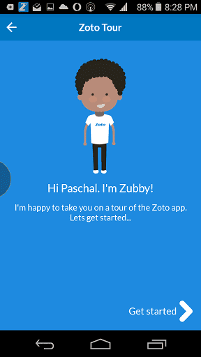 Zubby Assistant on Zoto