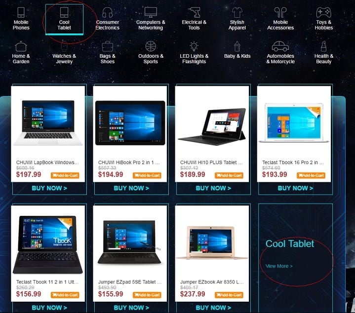 Gearbest Black Friday Deals for Tablets
