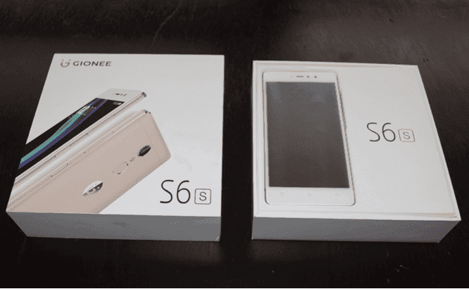 Two Gionee S6s Boxes