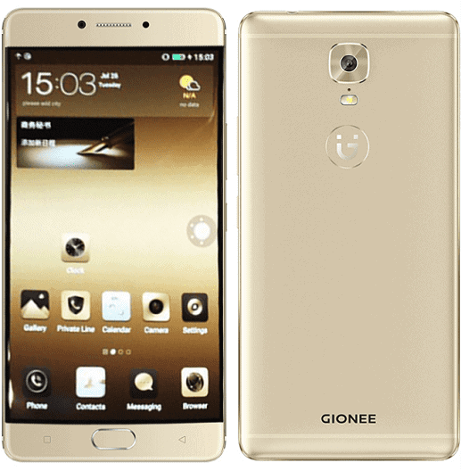 Gionee M6 Front and Back