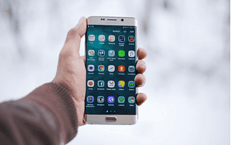 Holding a Smartphone