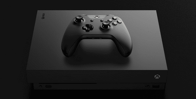 XBox One X gaming console