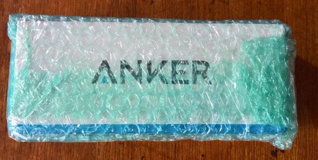 Anker Power Bank in Bubble Wrap