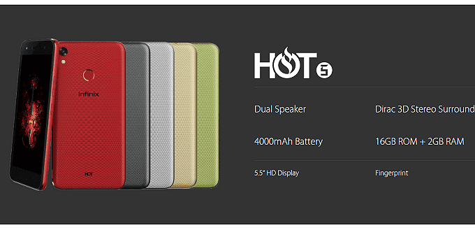 Infinix Hot 5 Smartphone Specs and Price