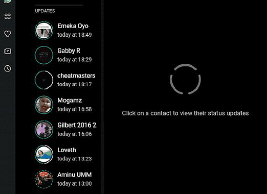 Whatsapp status is now available on PC (Web)