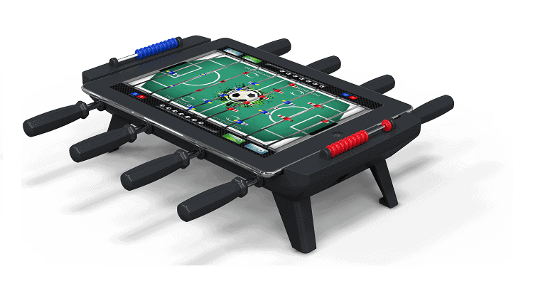 iPad foosball stand