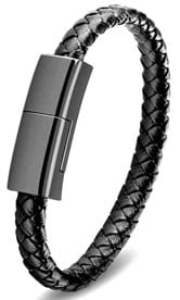 Leather Braided Bracelet Charging Cable