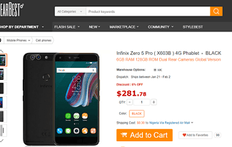 Infinix Phones on Gearbest