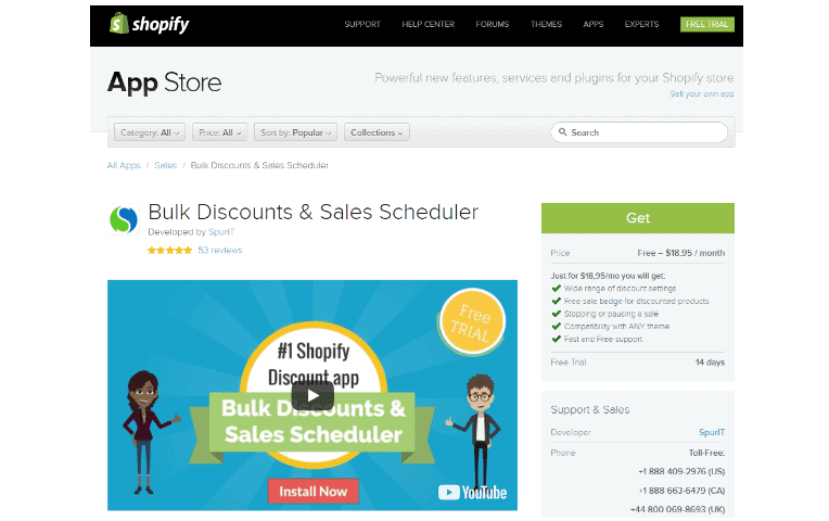 Shopify Bulk Discount and Sales Scheduler by SpurIT