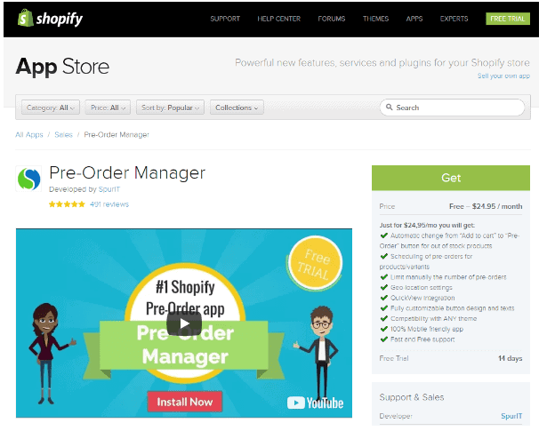 Shopify Pre-order Manager by SpurIT