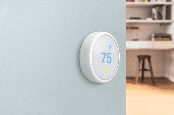 Smart Thermostat on the Wall